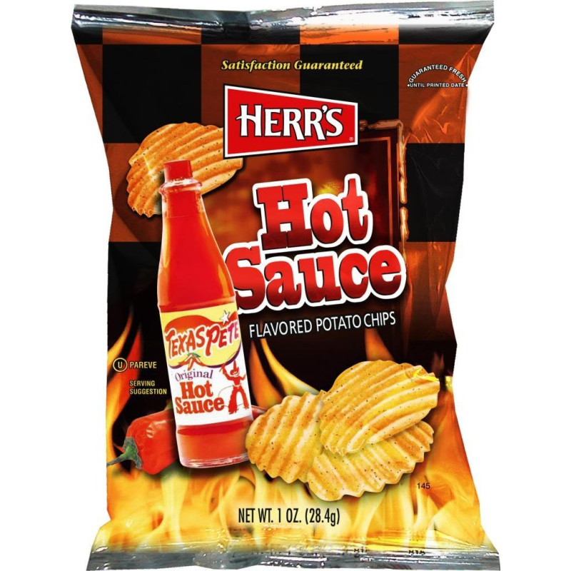 Herr's Hot Sauce Flavored Potato Chips - 1.5oz | Snackoree