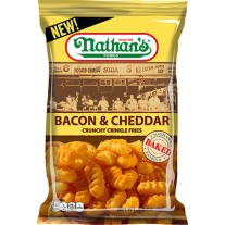 Nathan's Bacon & Cheddar Crunchy Crinkle Fries - 1.125oz