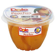 Dole Fruit Bowls Sliced Peaches - 7oz