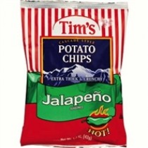 Tim's Cascade Style Potato Chips Jalapeno- 1.5oz