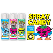 Too Tarts Spray Sugar Free Blu Bewwy, Straw Bewwy, and Gween Apple - 1oz
