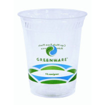 Fabri-Kal Greenware GC16S  Compostable Clear Plastic Cold Cup - 1000 Count (16oz)