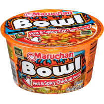 Maruchan Bowl Ramen Noodle Soup Hot & Spicy Chicken Flavor - 6 Count (3.32oz)