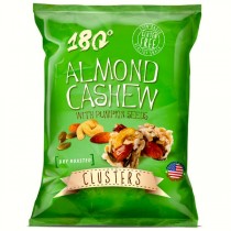 180 Snacks Almond Cashew Clusters with Pumpkin Seeds - 48 Count (1oz)