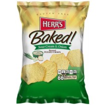 Herr's Baked! Sour Cream & Onion Potato Crisps - 1oz