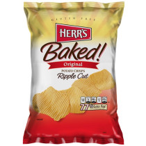 Herr's Baked! Original Potato Crisps Ripple Cut - 1oz
