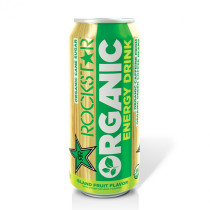 Rockstar Organic Energy Drink Island Fruit Flavor- 15oz